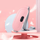 Massageador elétrico para cólicas menstruais com cinto vibratório e aquecedor para alívio da dor