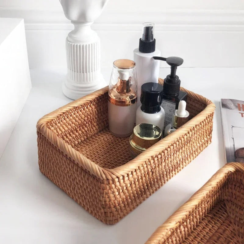Cesto organizador de Rattan Bali