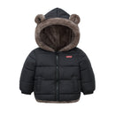 Jaqueta Peluciada Infantil Capuz de Urso