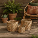Kit de Vaso Cachepot Natural - 3 Peças