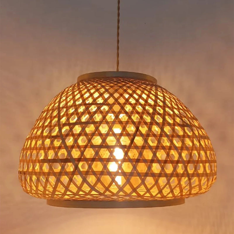 Luminária Pendente de Bambu Solin