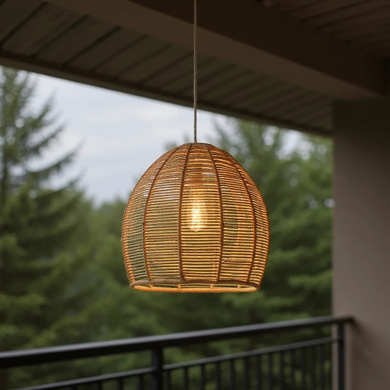 Luminária Pendente de Bambu Yuma