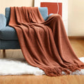 Manta para Sofá De Tricô Boho Chic