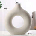 Vaso de cerâmica Circular Nórdico Donuts
